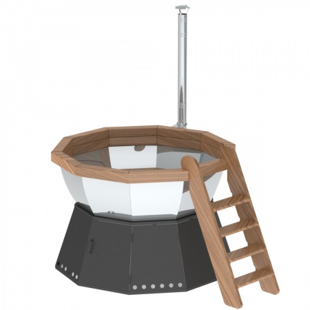 Банный чан 8 граней на подставке с ветрозащитой