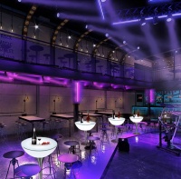 Стол светящийся круглый на металическом основании 80х80х96 Стол светящийся круглый на металическом основании 80х80х96